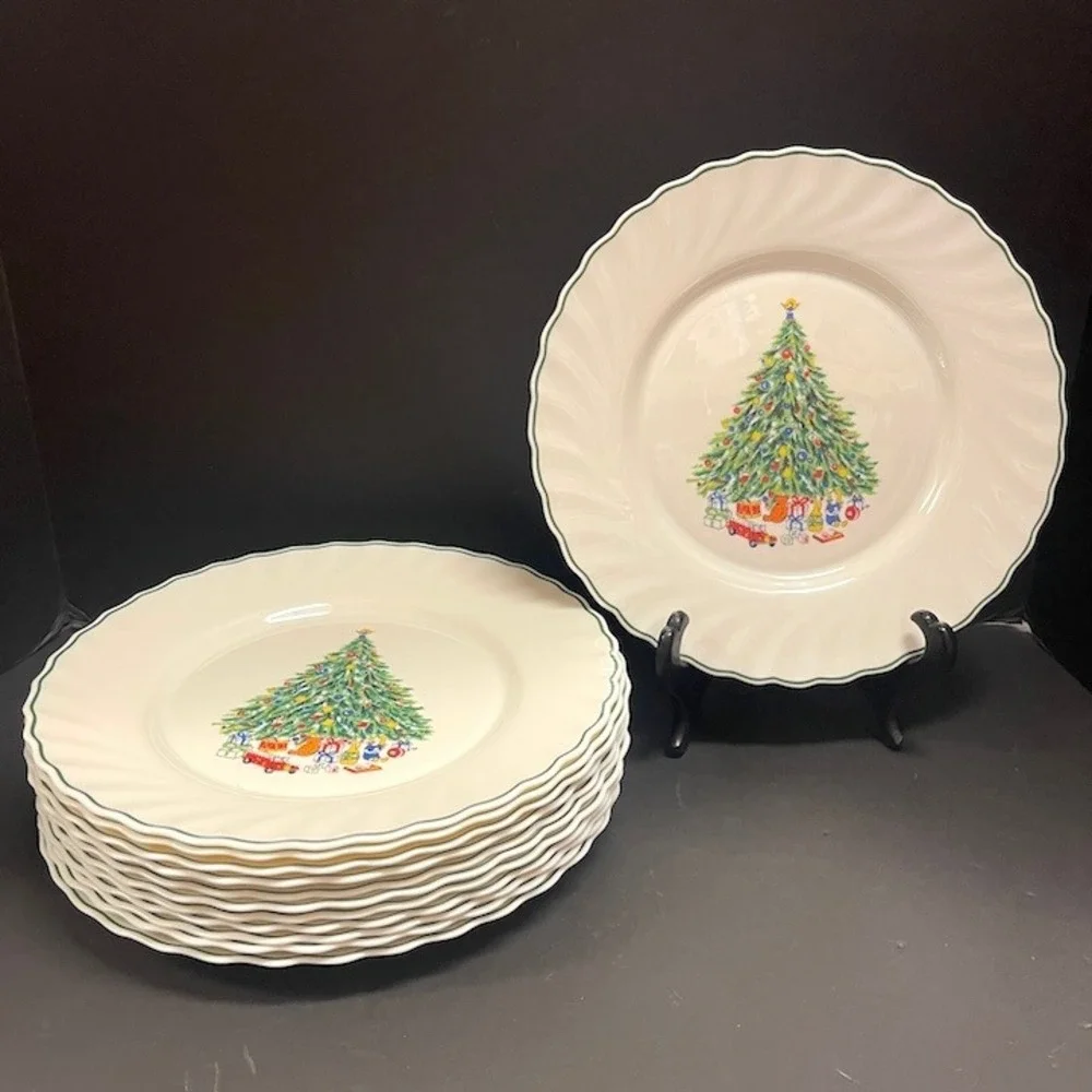 Set of 12‎ Cereal Salad or Soup Bowl Noel by Salem Porcelle Vintage 1980's